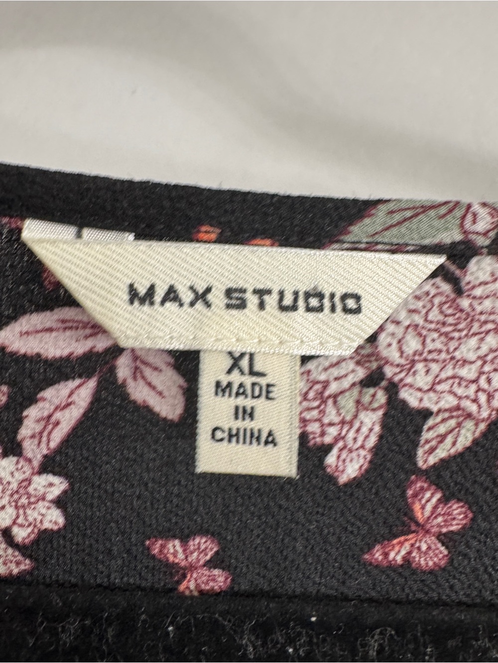 Max Studio Black Maxi Wrap Dress with Pink & Coral Floral Print - Picture 2 of 7